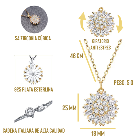 Collar Girasol Relajante - Belleza Natural