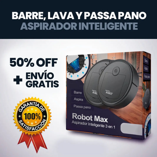 Compre 1 y LLÉVATE 2 - Robot Aspirador Inteligente BotClean™️ Max 3 en 1
