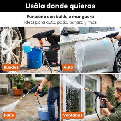 *COMBO ESPECIAL*: Hidrolavadora + (Aspiradora Portátil + Doble Batería + Maletín)