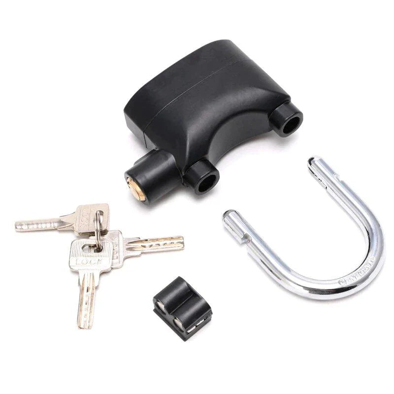 Candado con Alarma – Resistente al Agua, Ideal para Motos, Bicicletas o Puertas